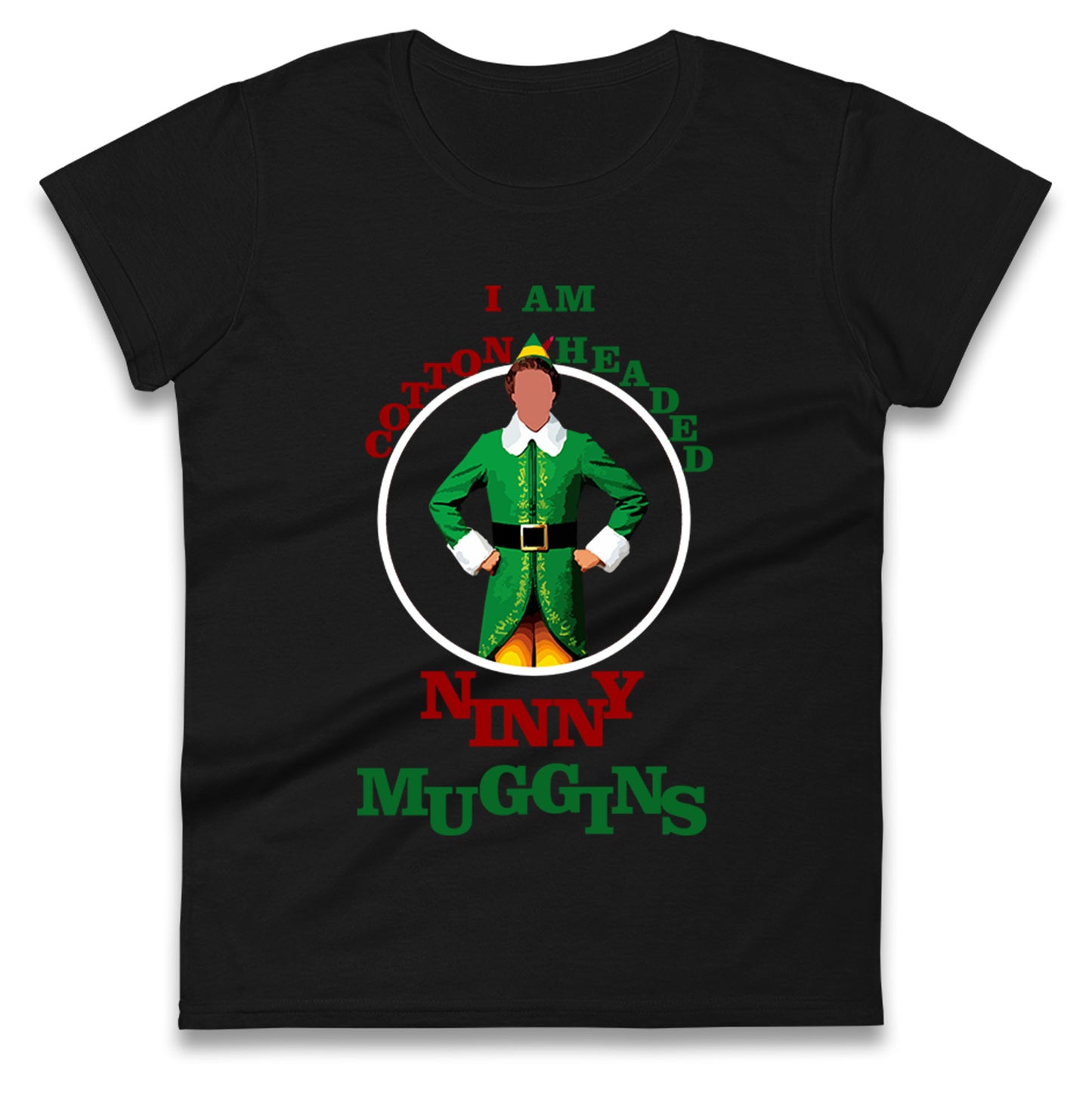 Christmas Patrick Baynham Elf Womens t shirt