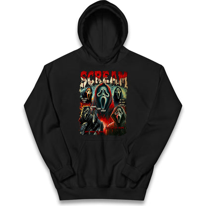 Ghost Face Scream Halloween Bootleg kids Hoodie