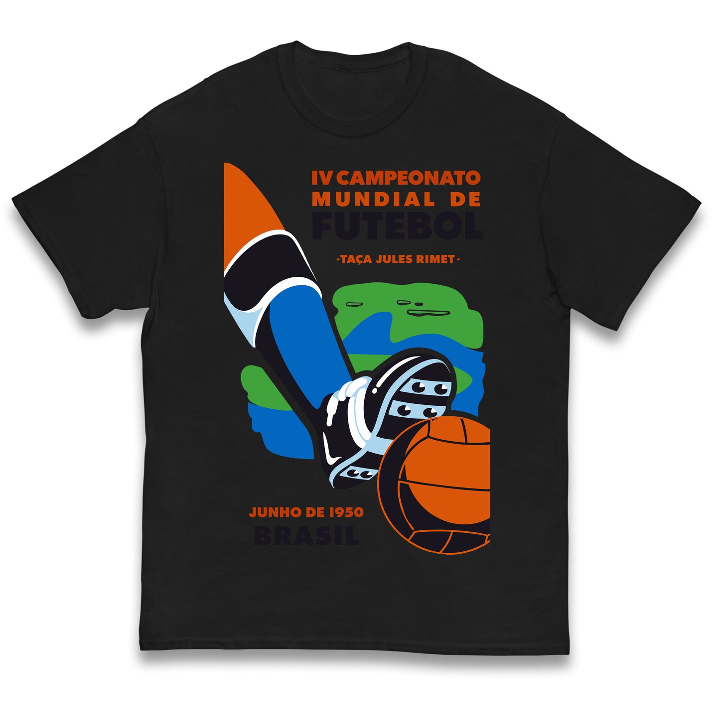 Brasil 1950 Retro World Cup Kids T Shirt