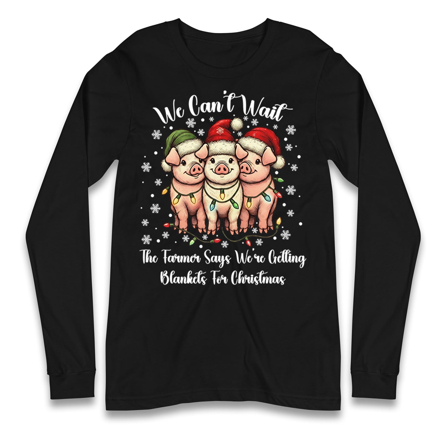 Three Pigs Christmas Longsleeve T Shirt