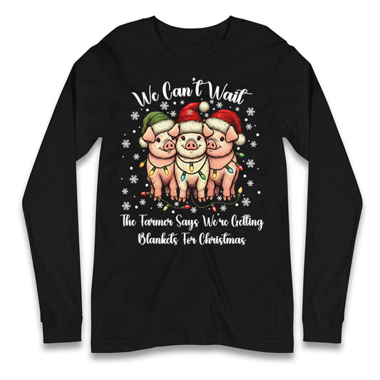 Three Pigs Christmas Longsleeve T Shirt