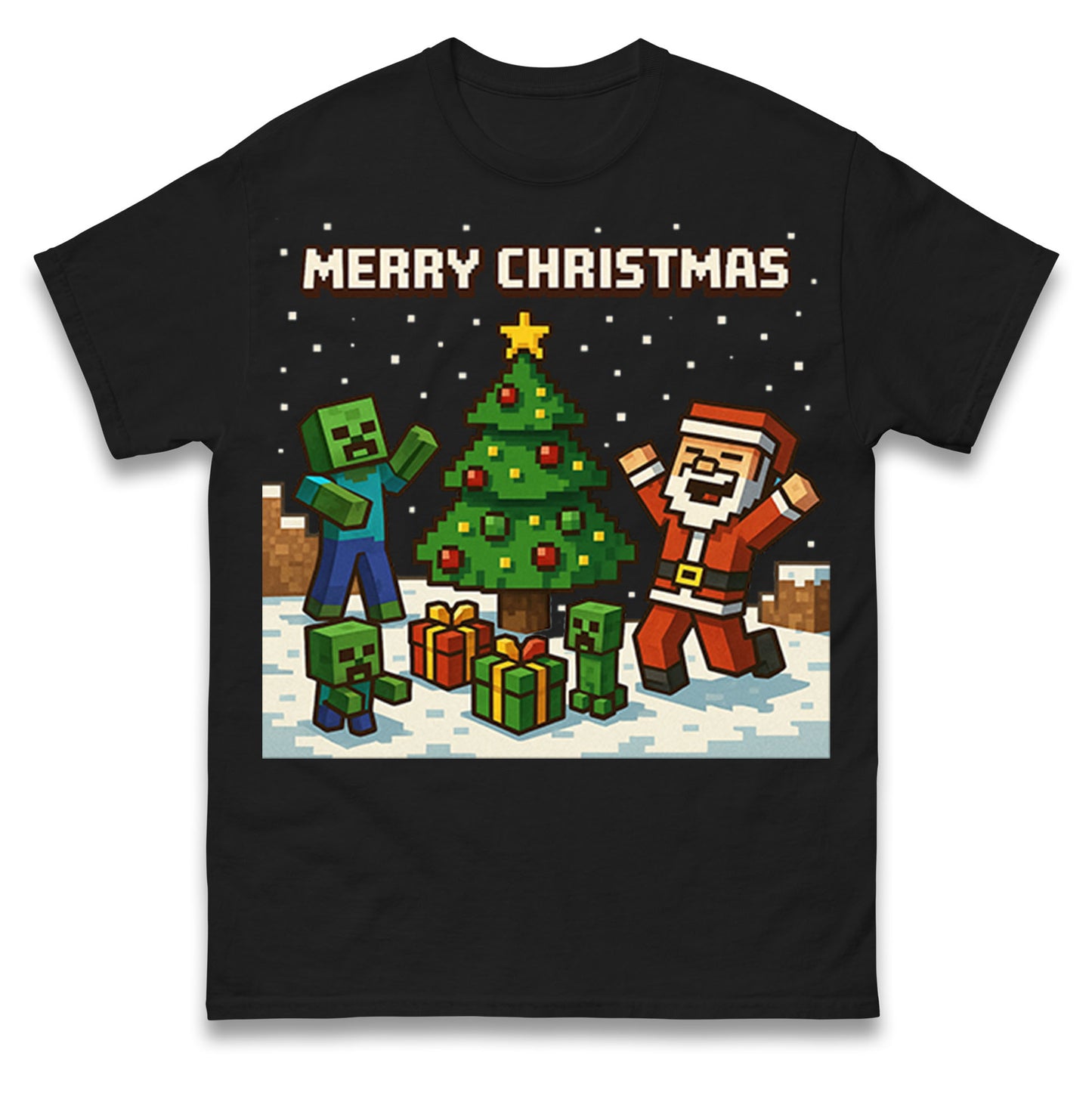 Minecraft Christmas T Shirt