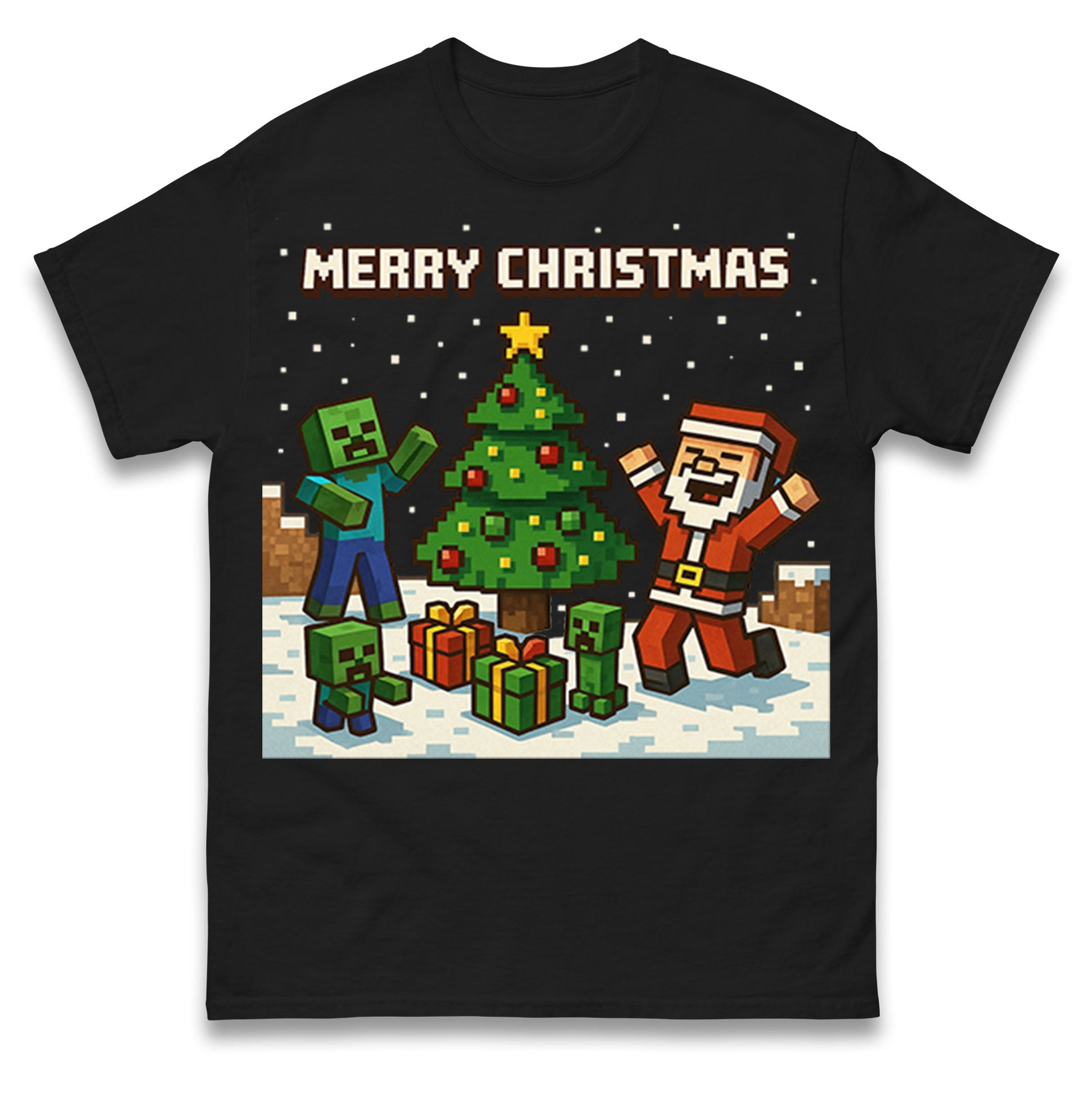 Minecraft Christmas T Shirt