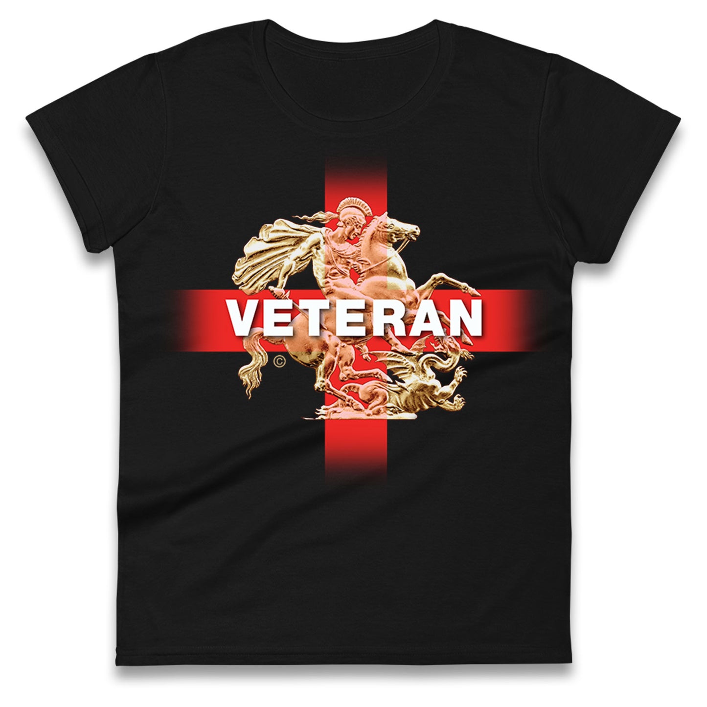 Veteran St George & The Dragon Womens Tee Top
