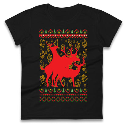 Reindeer Making Fun Christmas T Shirt