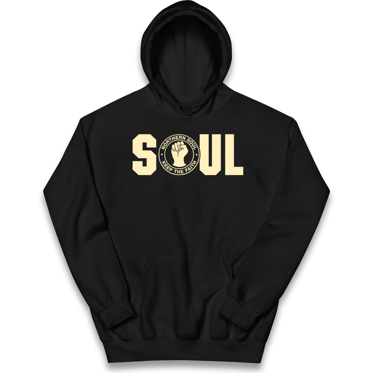 Northern Soul Keep The Faith Logo Kids Hoodie