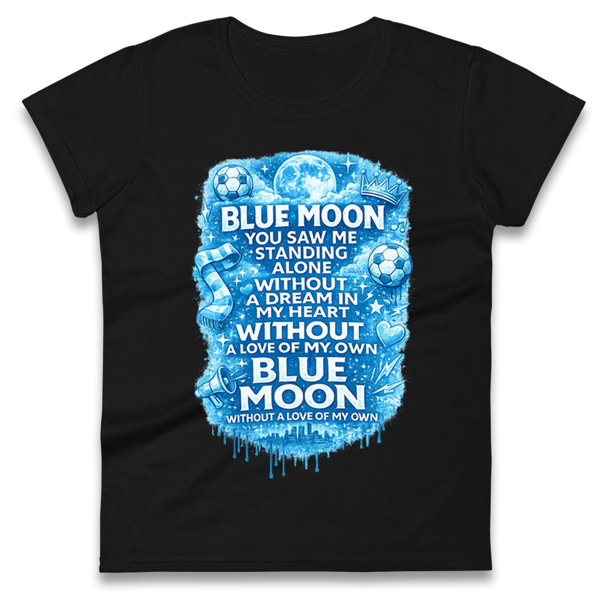 Manchester City Blue Moon Ladies T Shirt