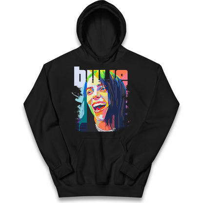 Billie Eilish Painting Kids Hoodie
