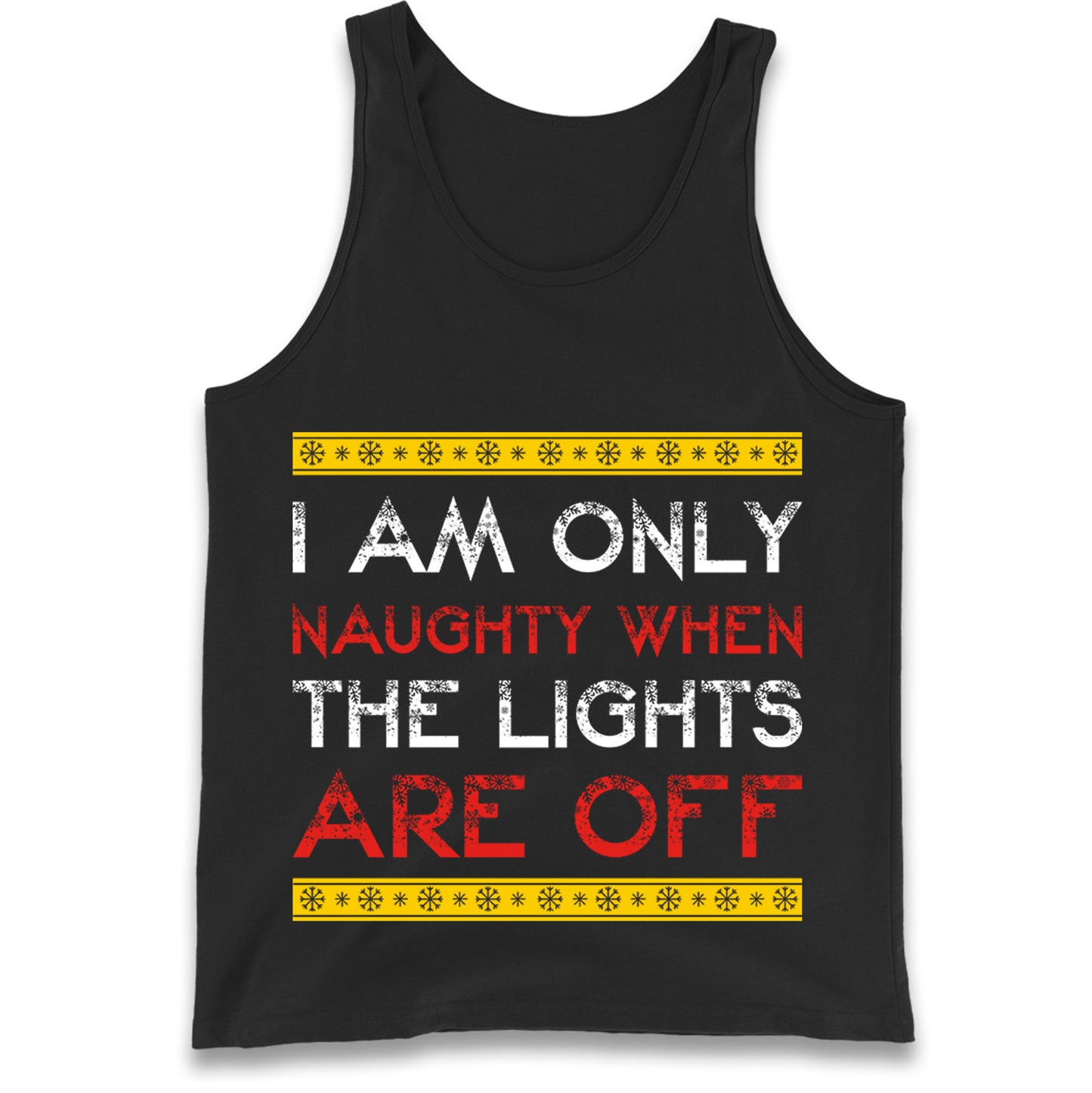 naughty christmas tank top