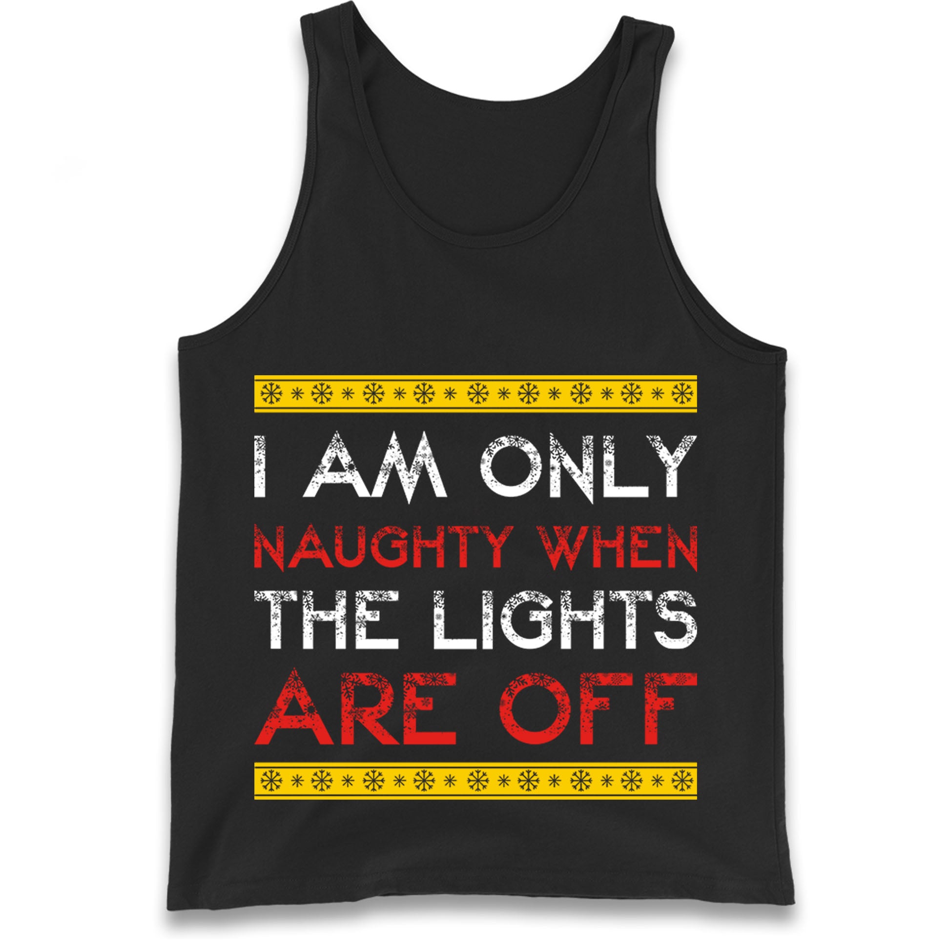 naughty christmas tank top
