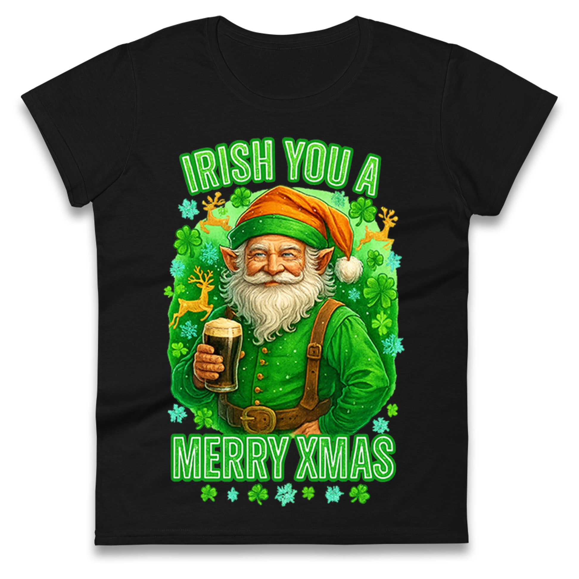 Irish Christmas Ladies T Shirt