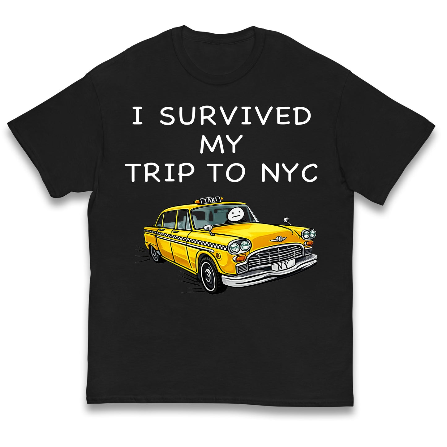 I Survived My Trip To NYC Yellow Taxi Kids T Shirt