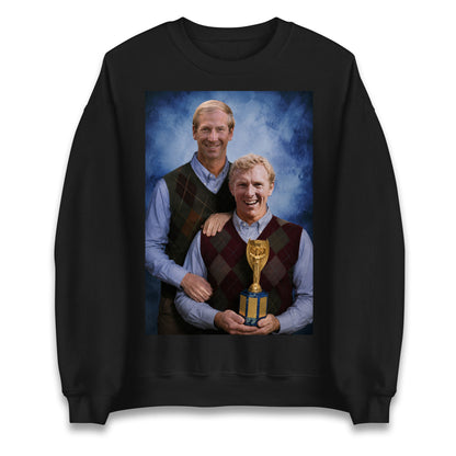 Bobby Moore Bobby Charlton Step Brothers Style England 1966 Jumper