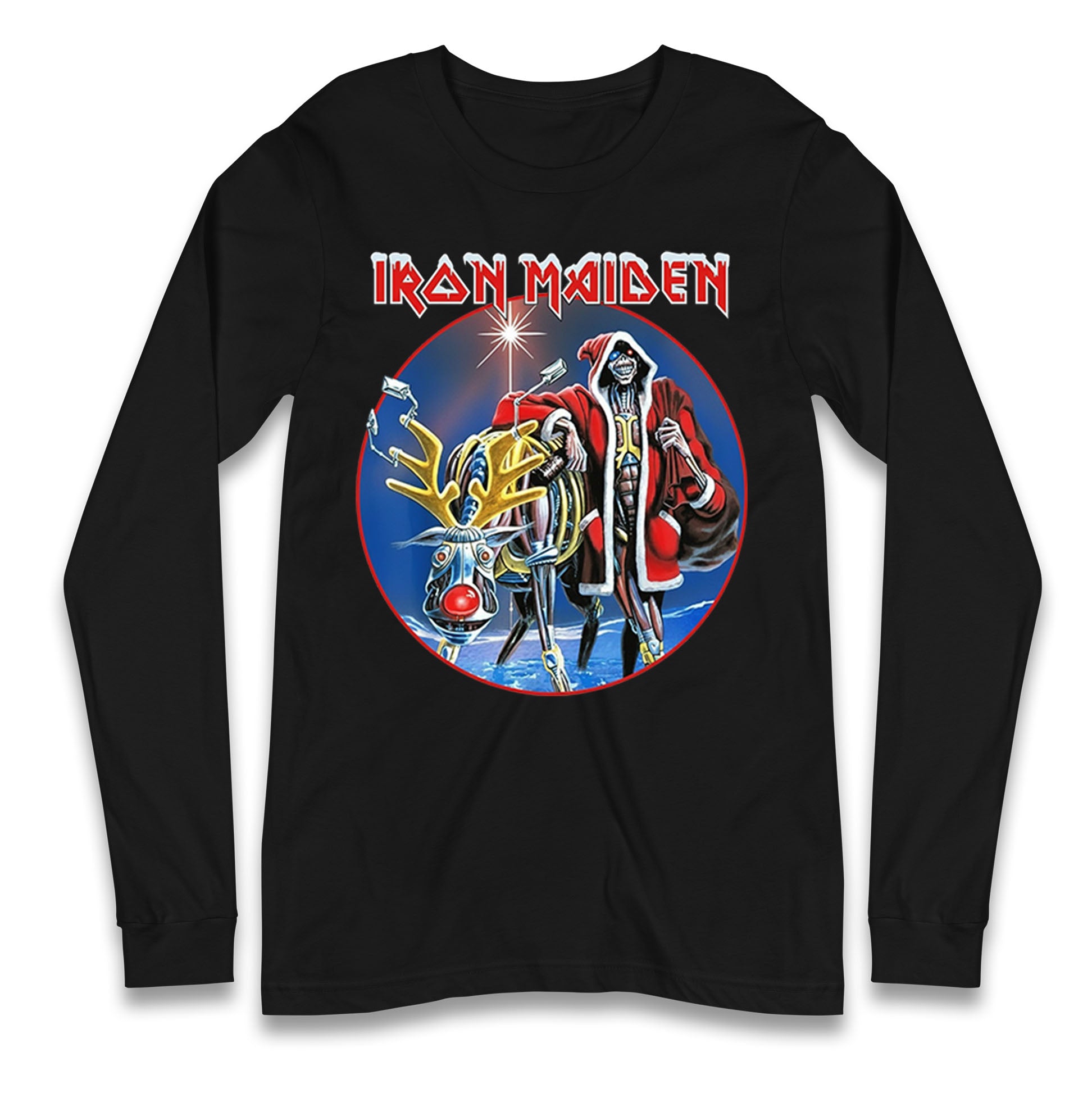 Iron Maiden Christmas Longsleeve T Shirt 
