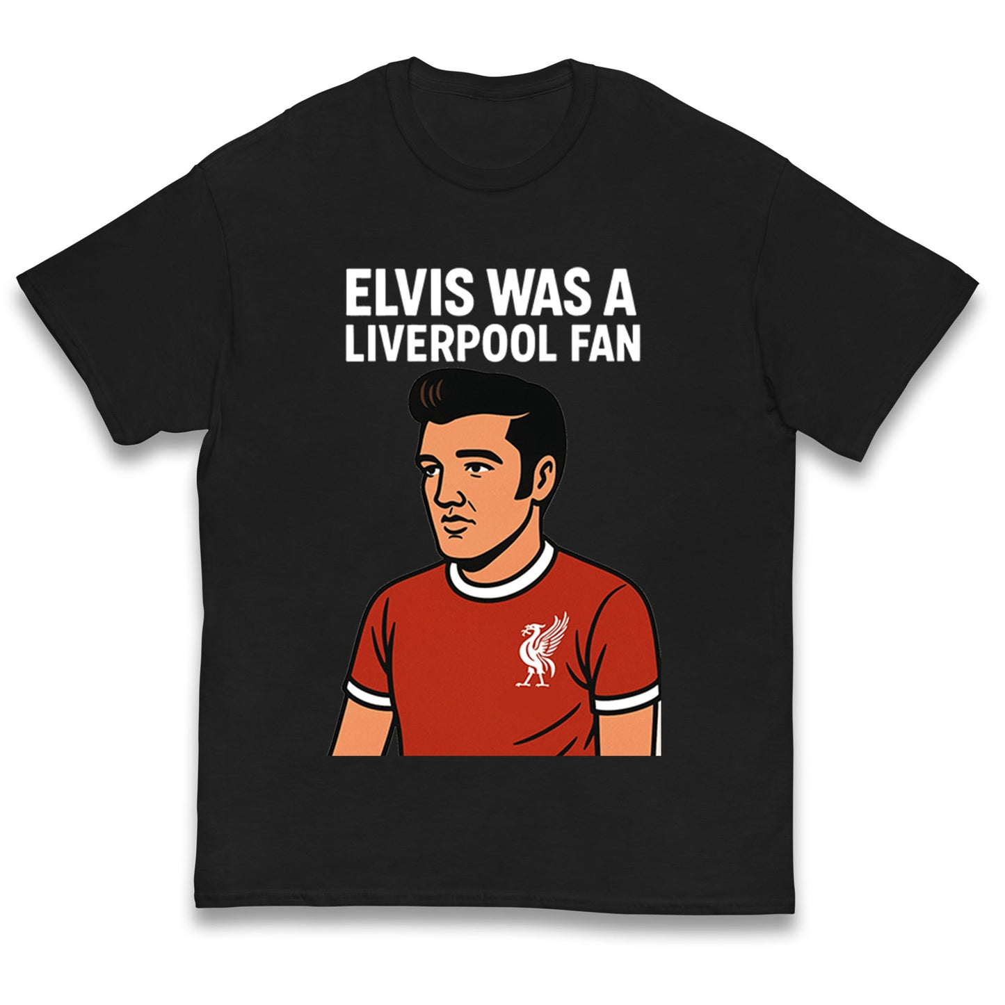 Elvis Presley Liverpool Football Kids T Shirt