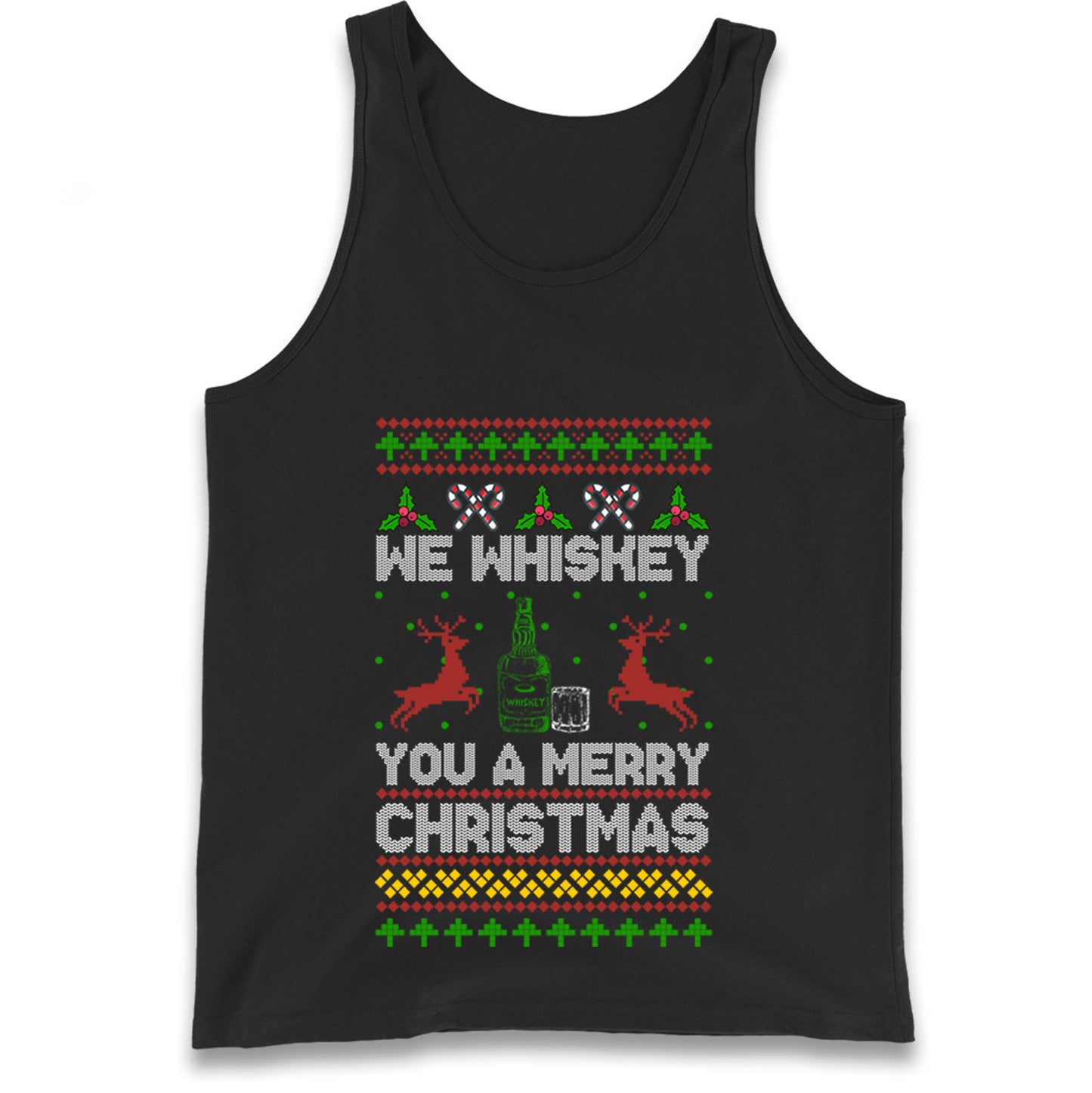 whisky Christmas Tank Top