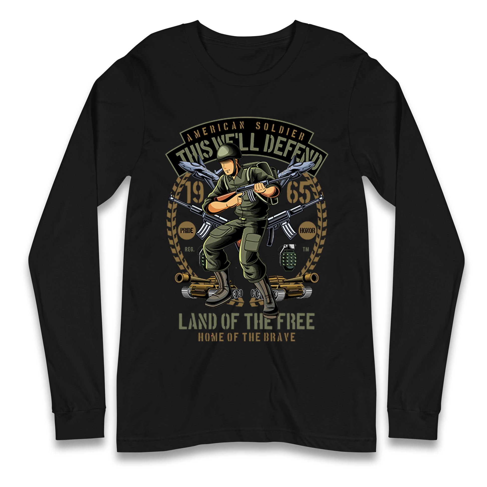 American Soldier Longsleeve T Shirt