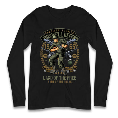 American Soldier Longsleeve T Shirt