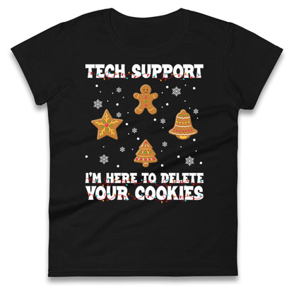 Delete Cookies Ladies T Shirt