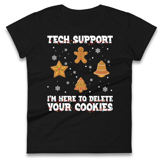 Delete Cookies Ladies T Shirt