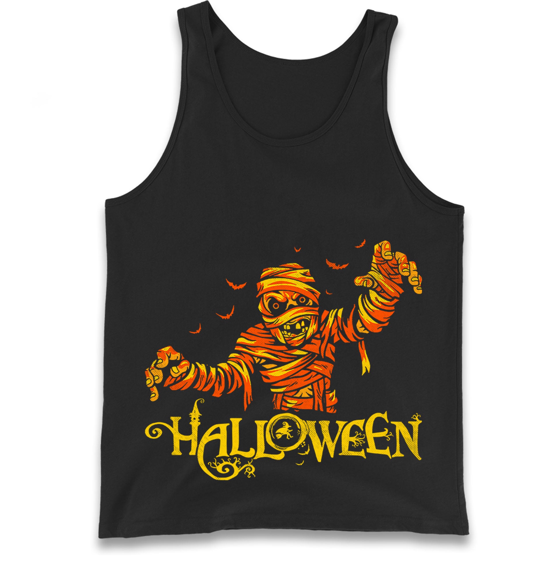 Scary Mummy Halloween Tank Top
