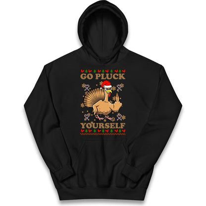 Christmas Go Pluck Yourself Funny Hoodie