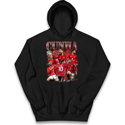 Matheus Cunha Manchester United Kids Hoodie