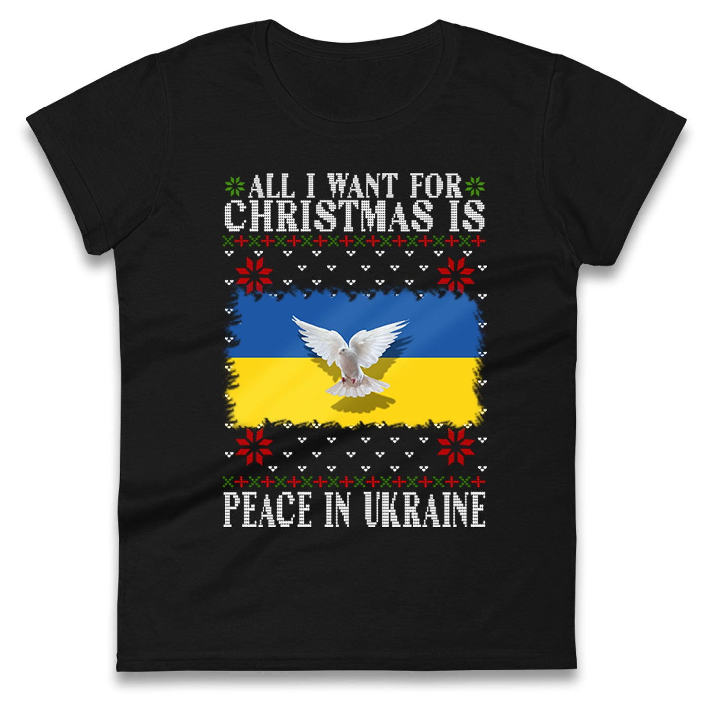 peace in ukraine womens t shirt