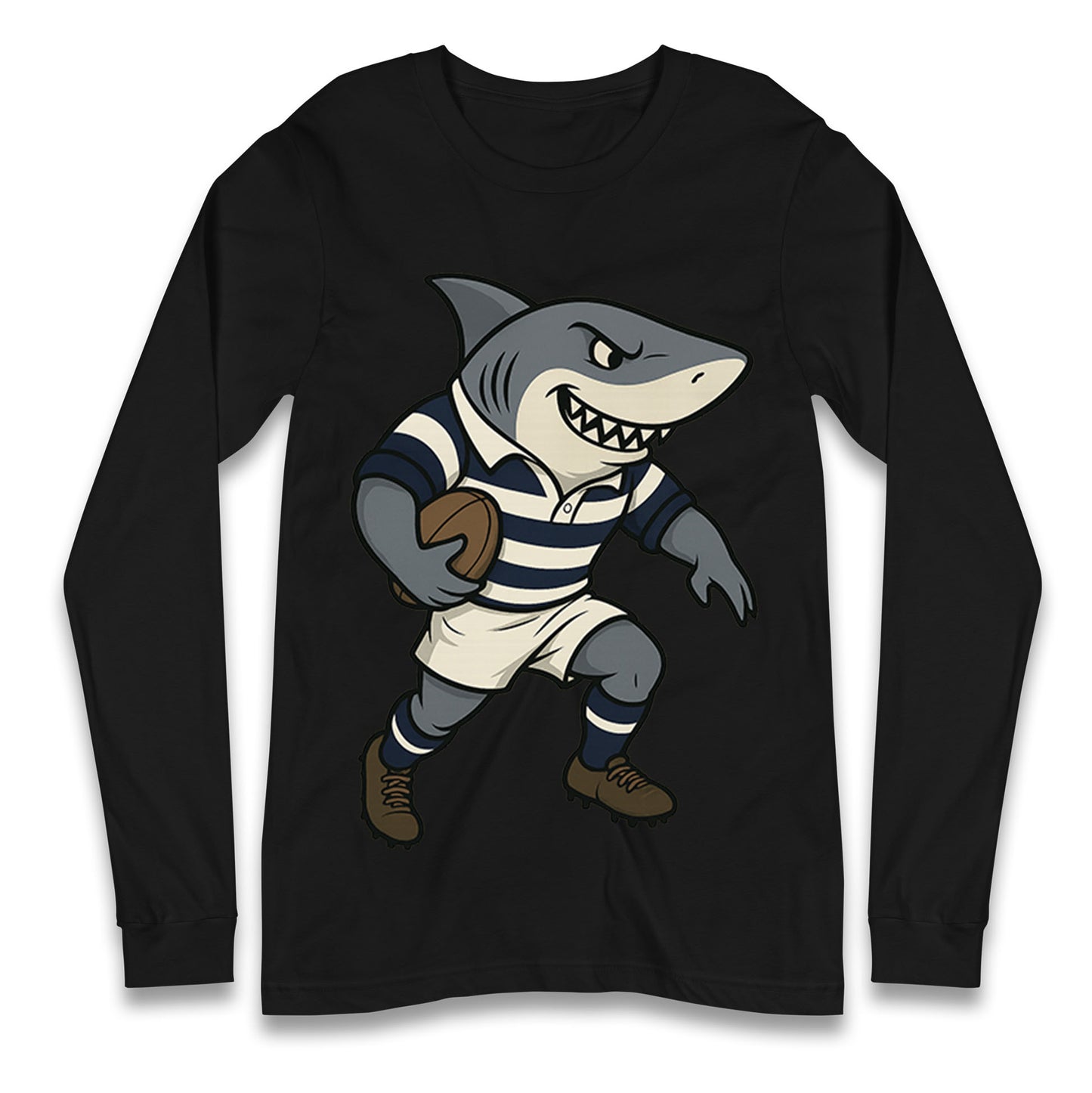 Retro Sale Sharks Rugby Union Longsleeve T Shirt