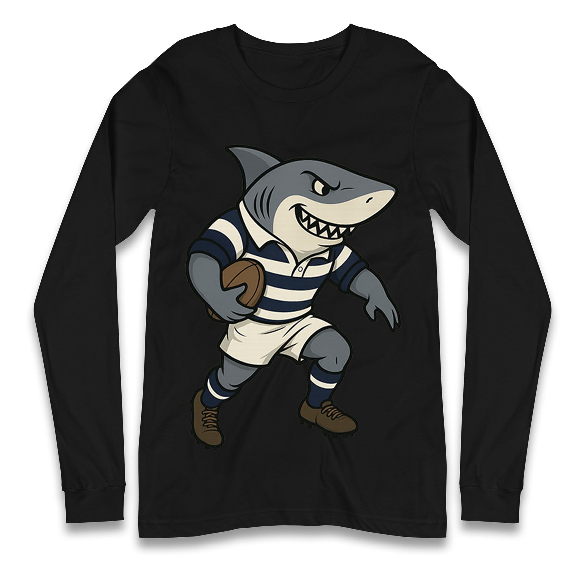 Retro Sale Sharks Rugby Union Longsleeve T Shirt