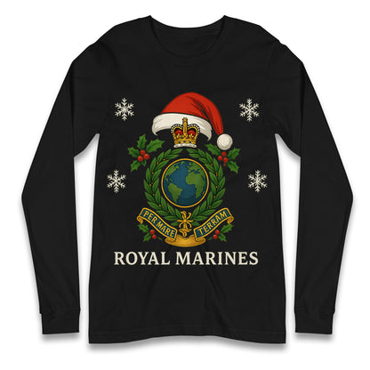 Royal Marines Christmas Longsleeve T Shirt