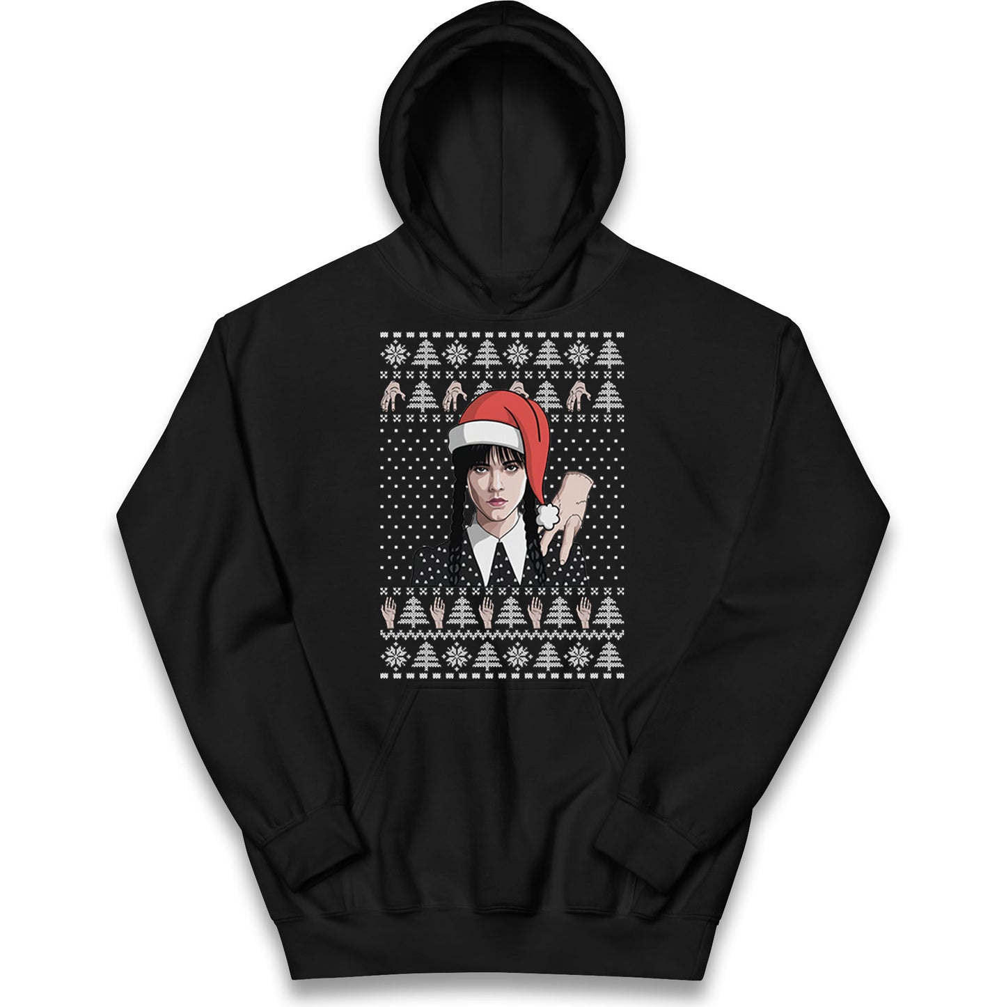 Wedensday Christmas Kids Hoodie