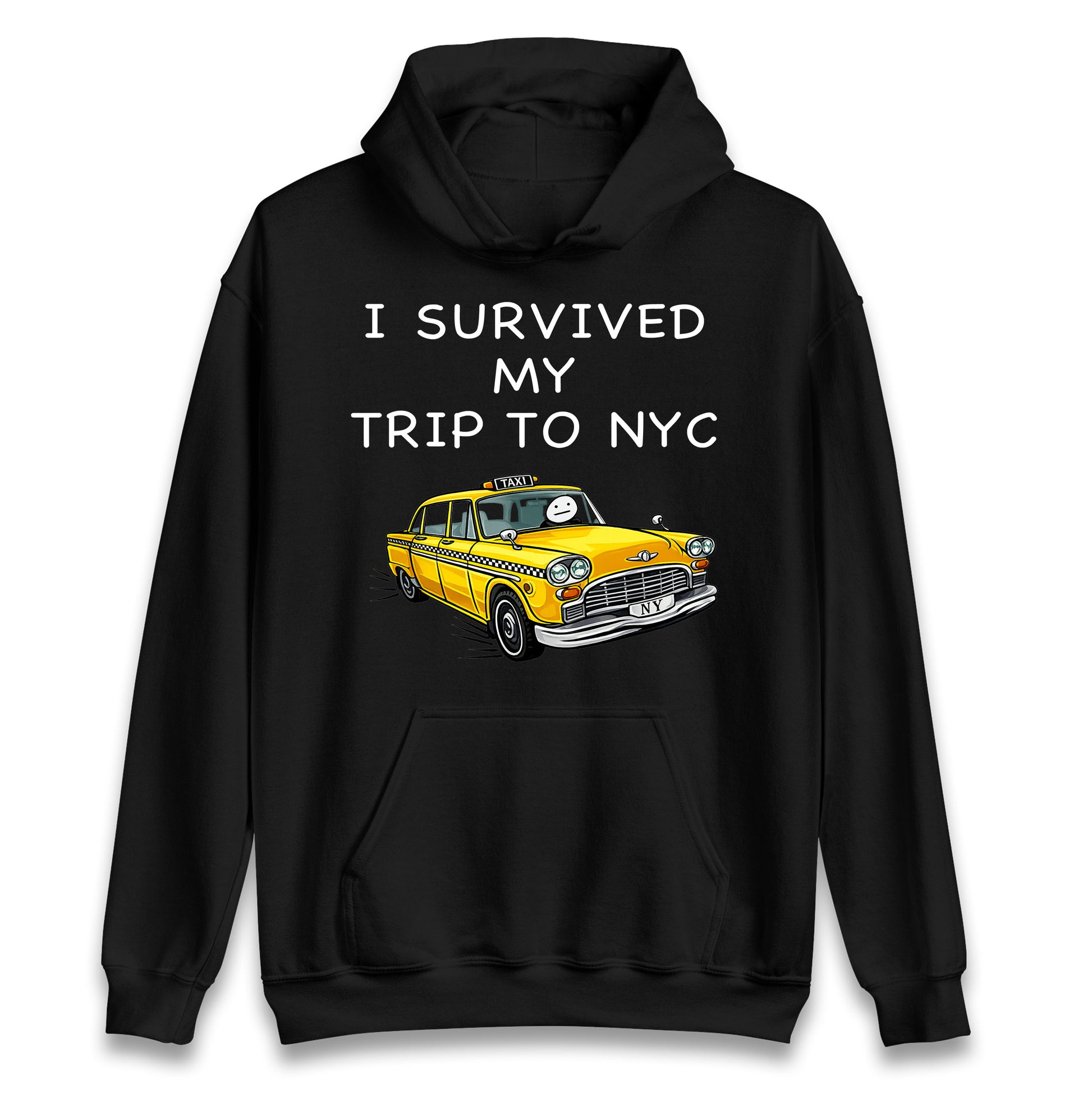 I Survived My Trip To NYC Yellow Taxi Hoodie