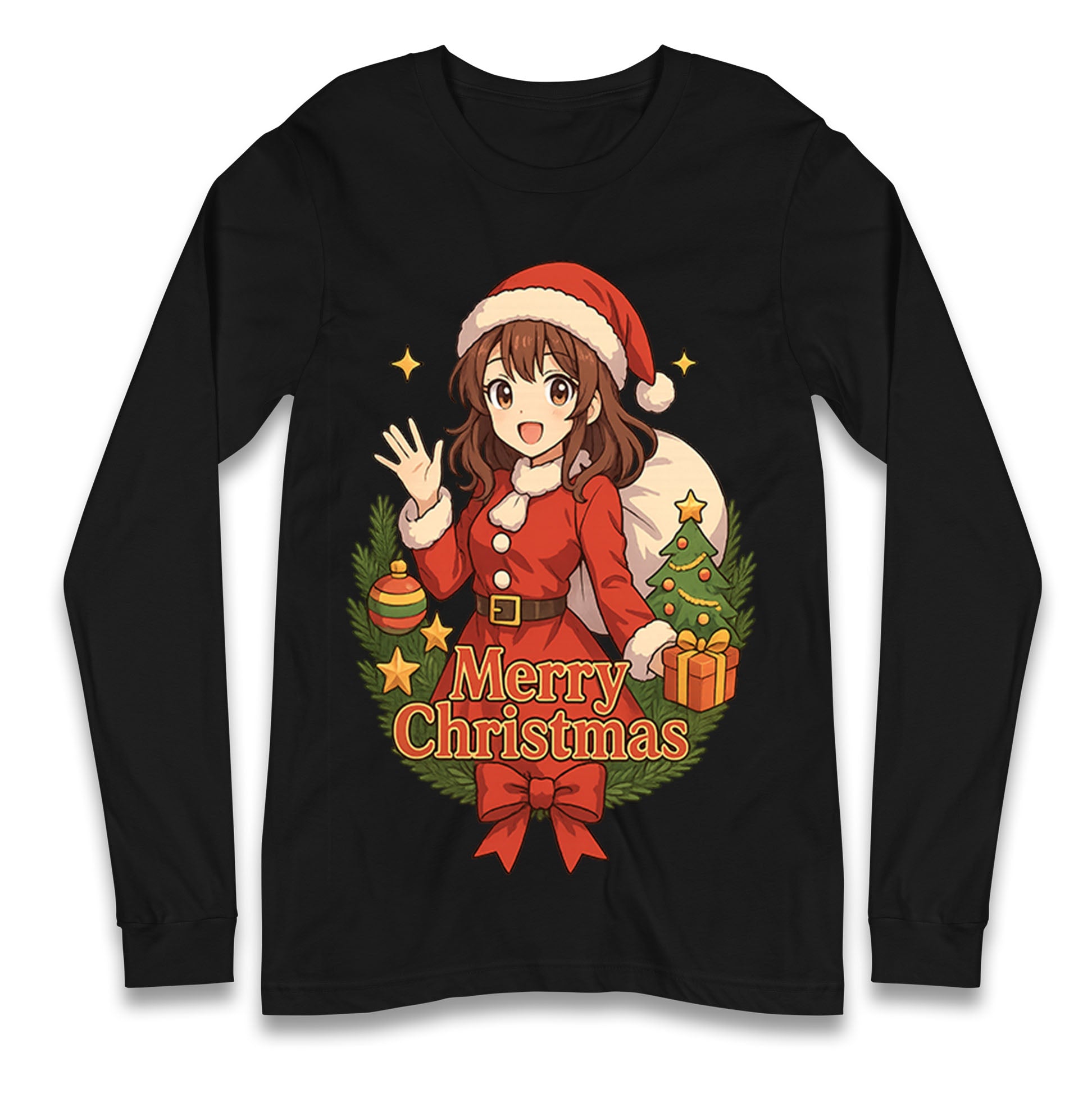 Anime Christmas Longsleeve T Shirt
