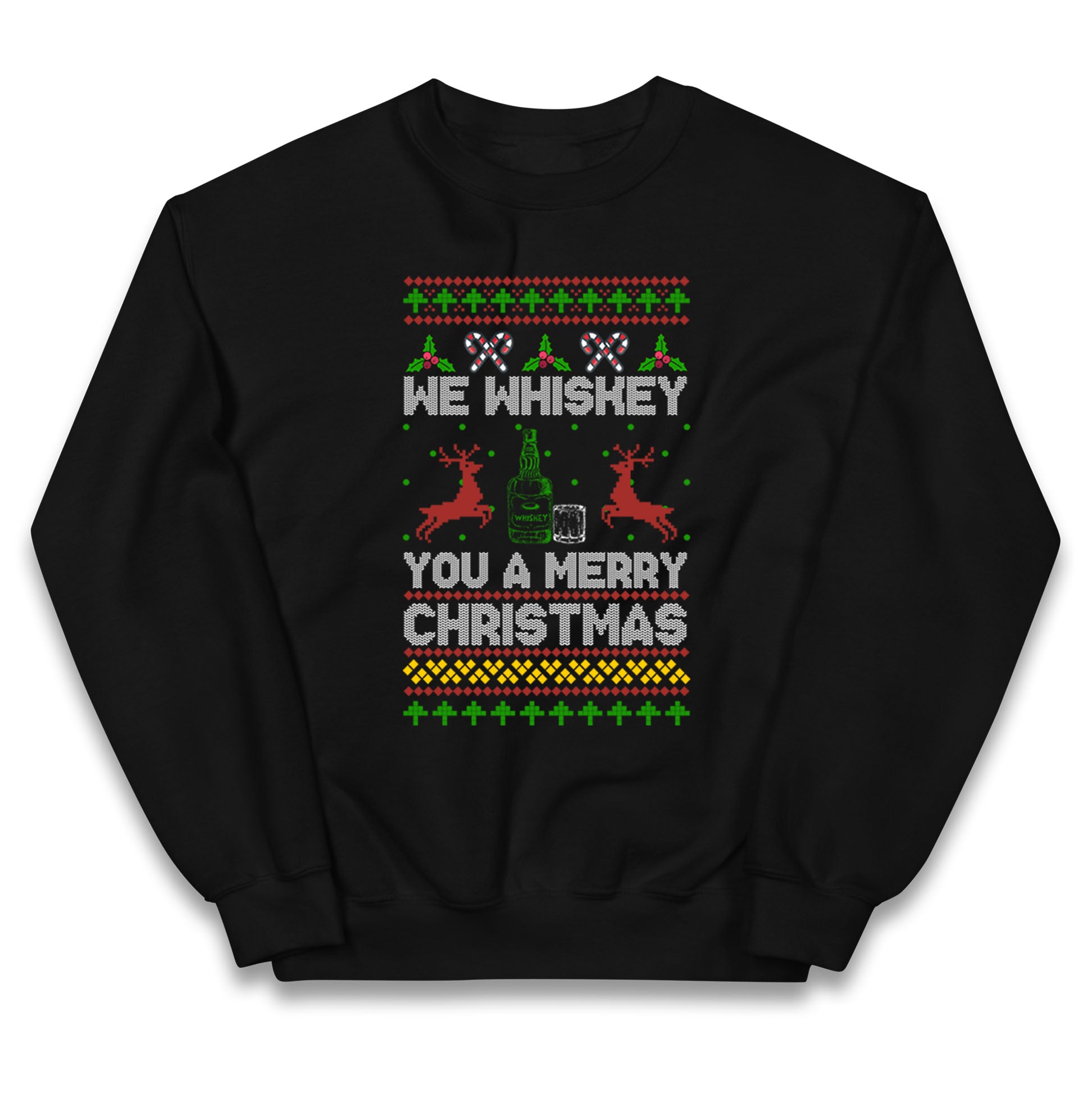 whisky Christmas Kids Jumper