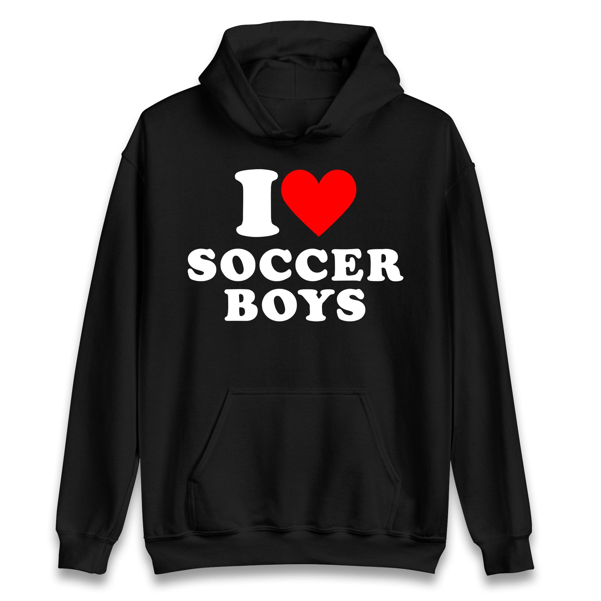 I Love Soccer Boys Hoodie