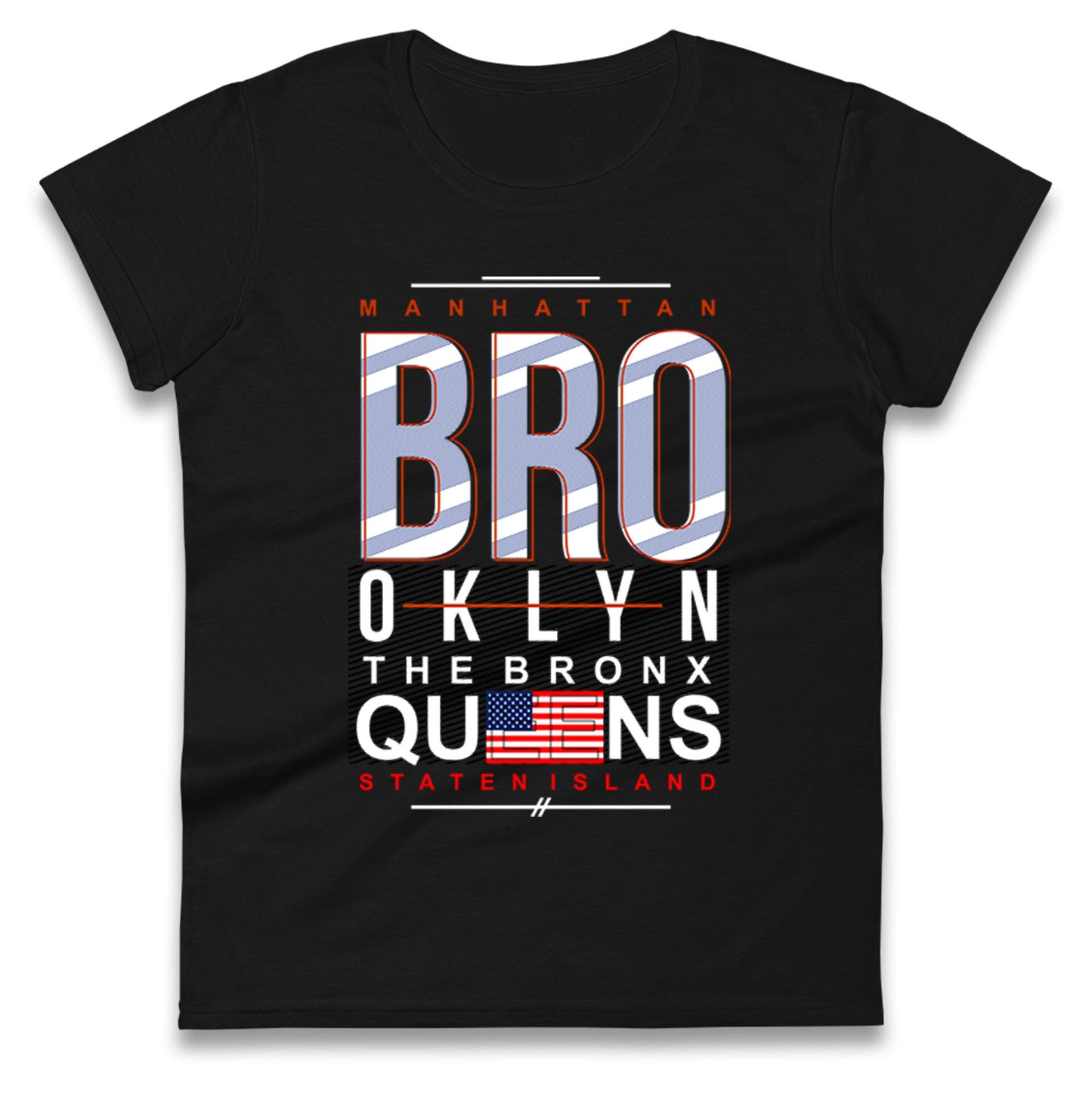 Brooklyn New York State Ladies T Shirt