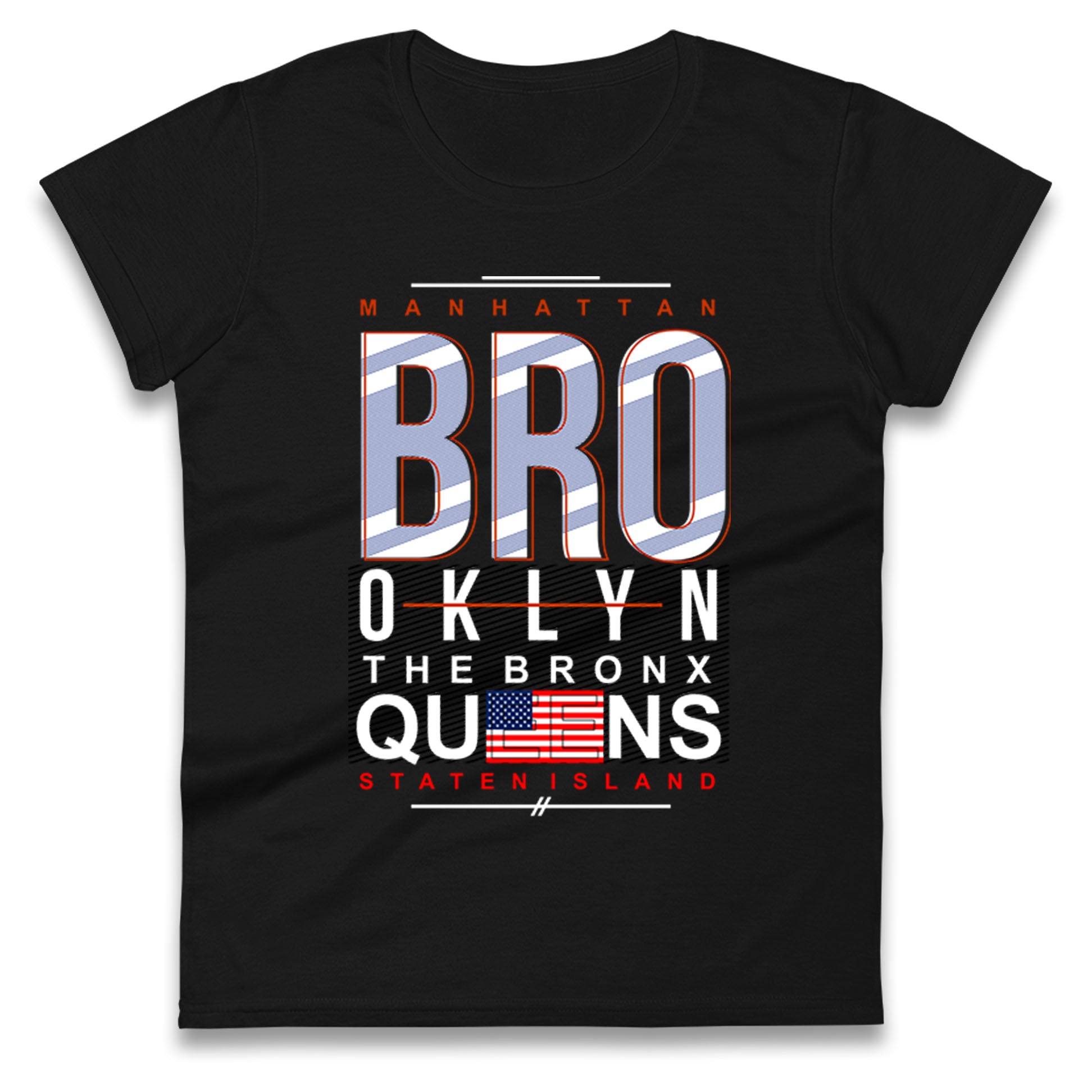 Brooklyn New York State Ladies T Shirt