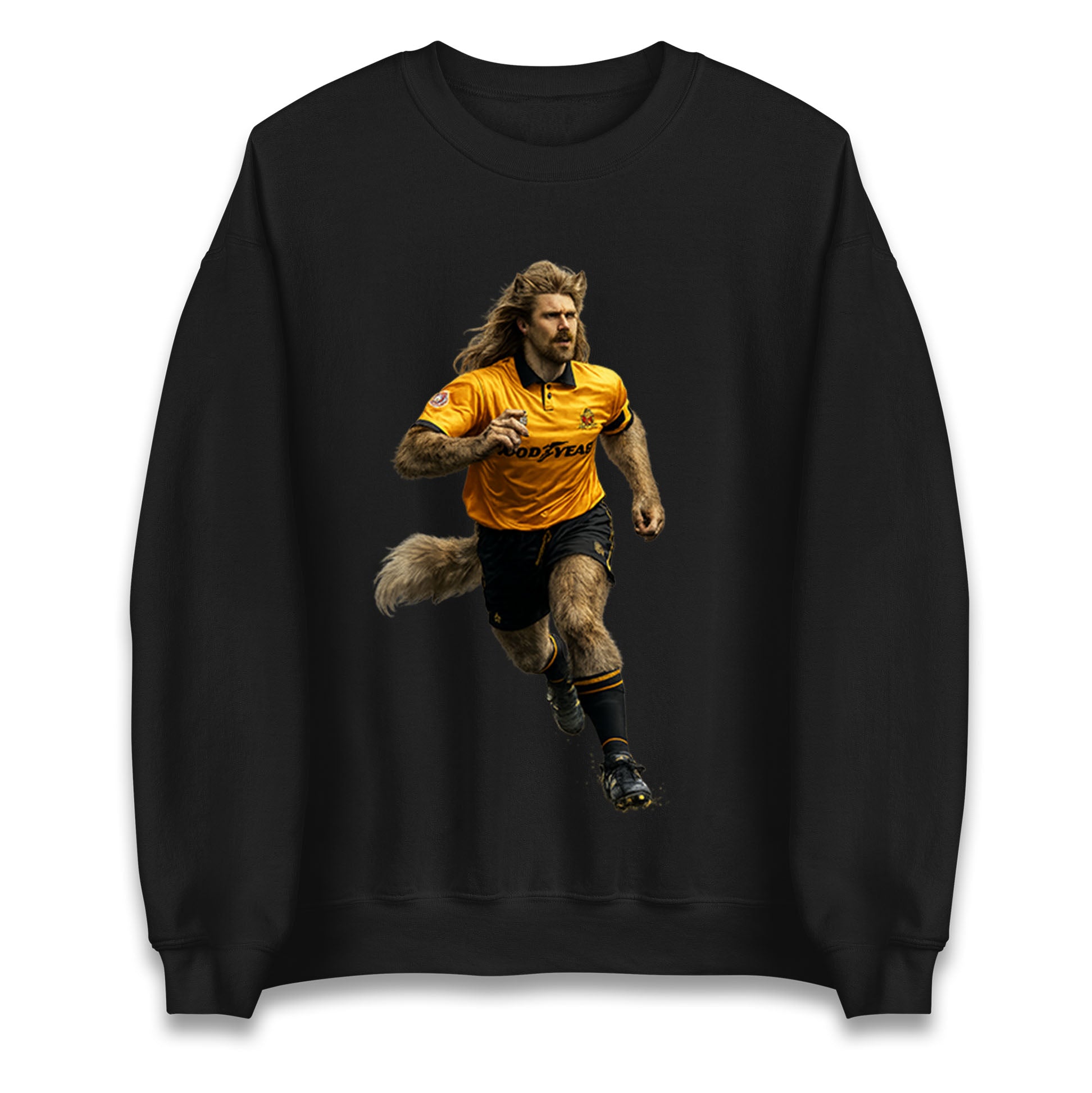 Retro John The Wolf Wolves Football Jumper 
