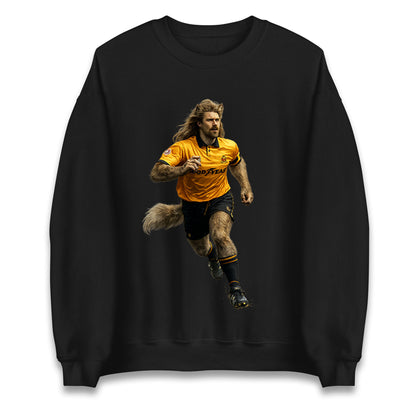 Retro John The Wolf Wolves Football Jumper 