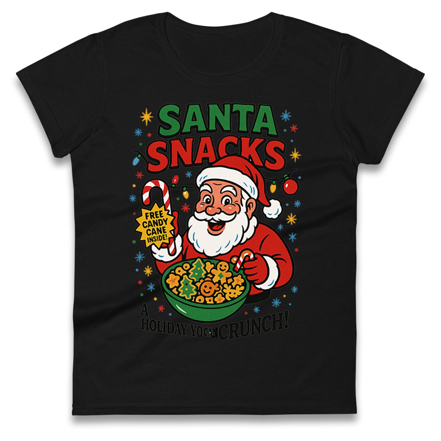 Santa Crunch Ladies T Shirt 