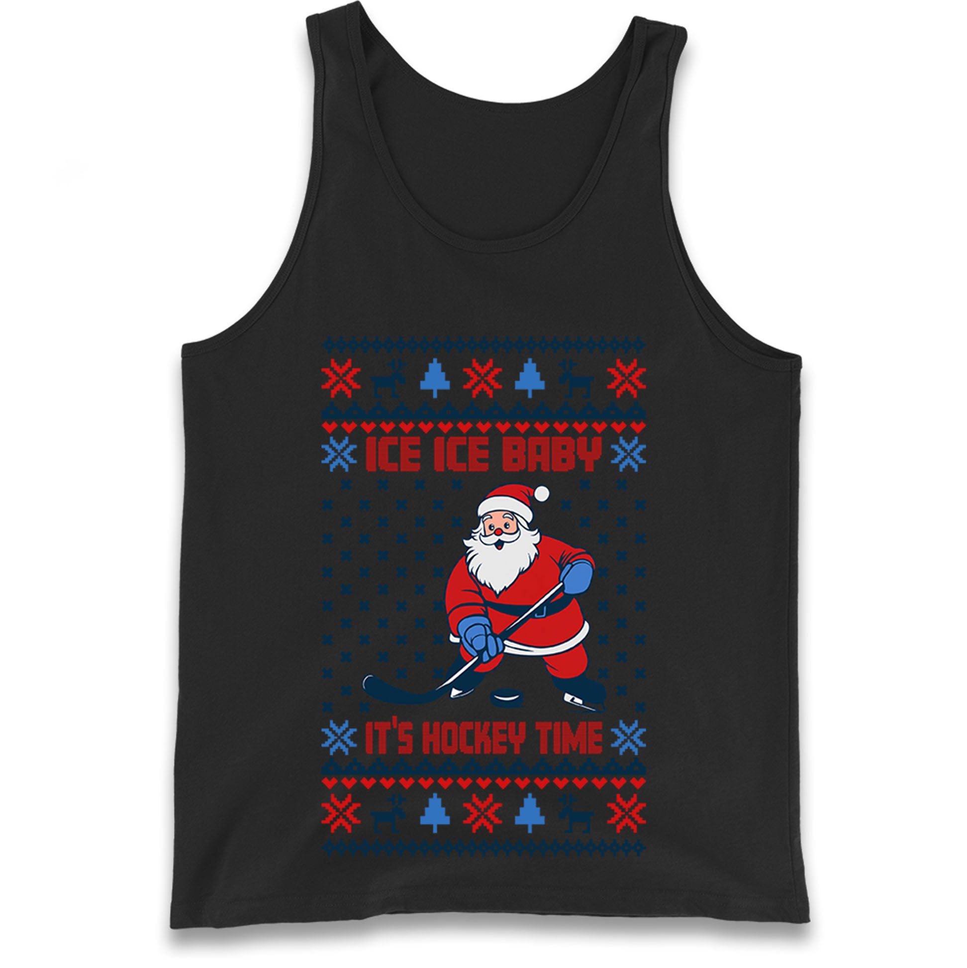 Hockey Christmas Tank Top