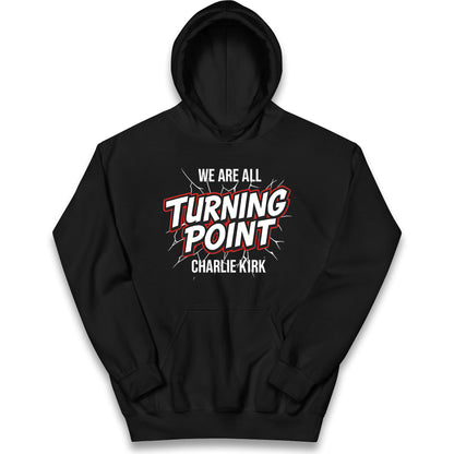 Turning Point Charlie Kirk Kids Hoodie 