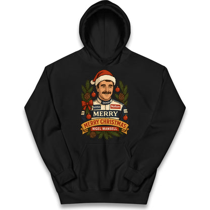 Nigel Mansell Christmas Kids Hoodie
