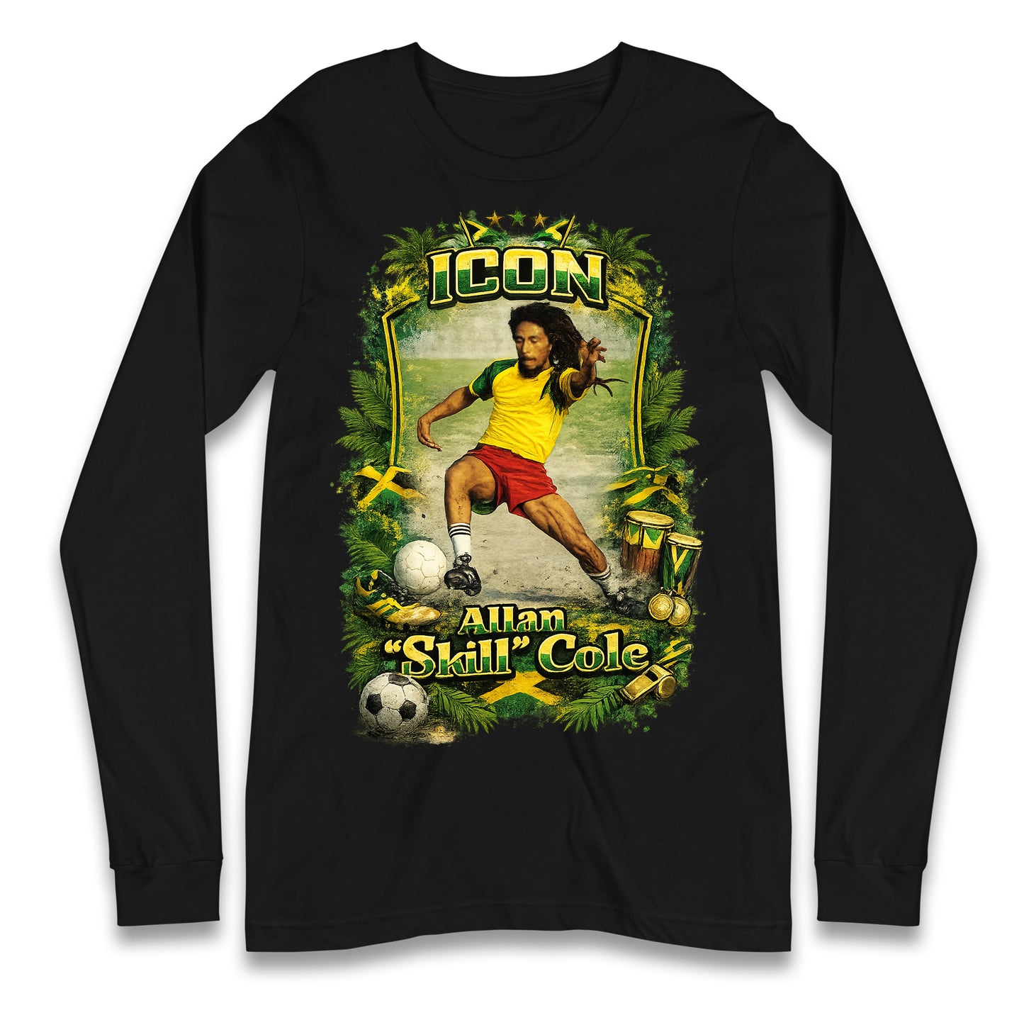 Jamaica Football Longsleeve T Shirt