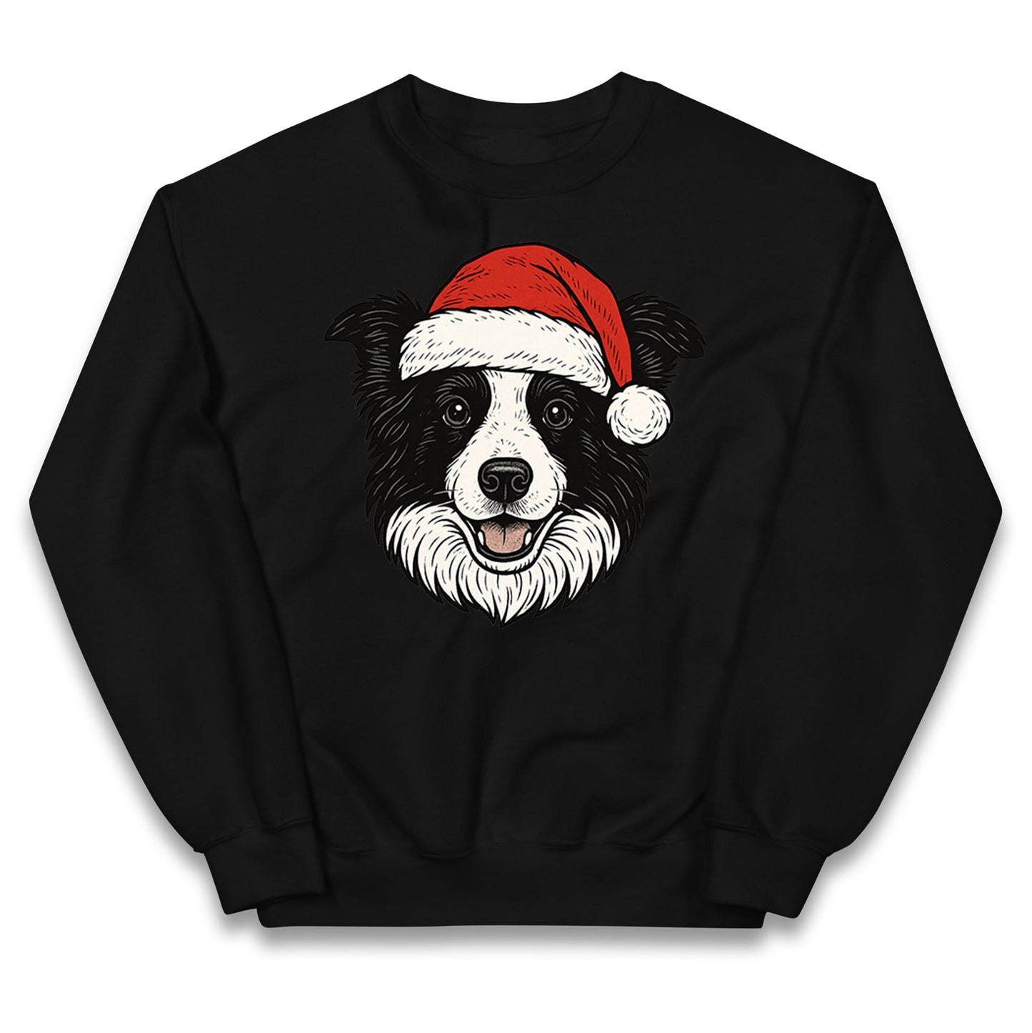 Border Collie Christmas Kids Jumper