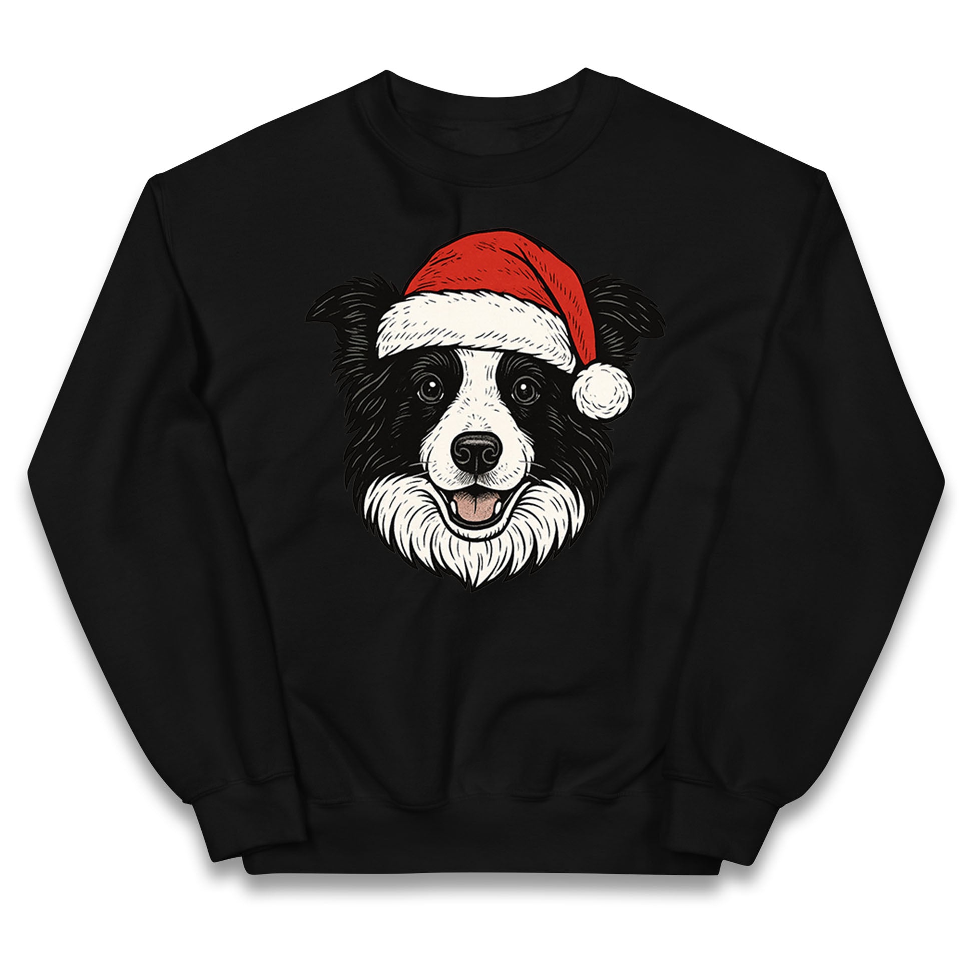 Border Collie Christmas Kids Jumper