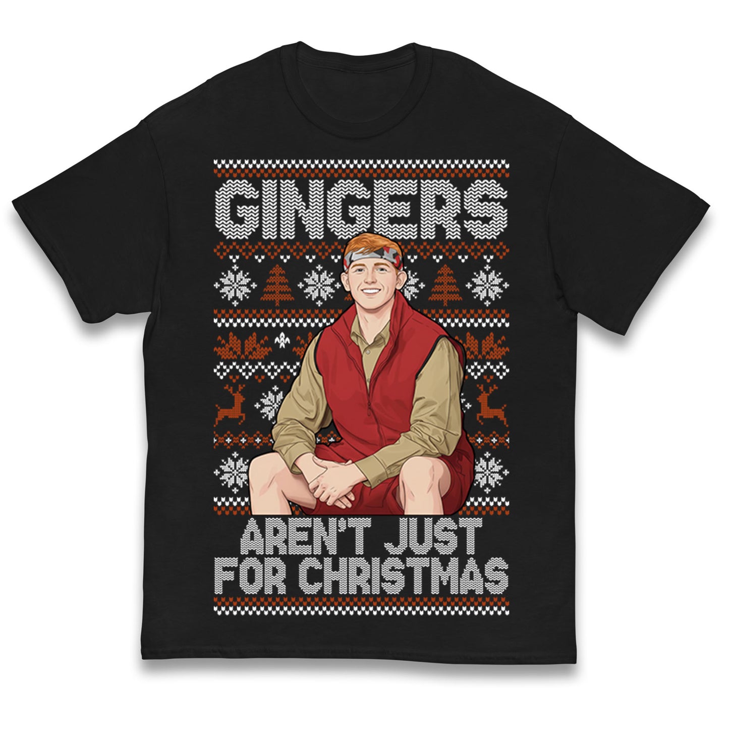 Angry Ginge Xmas Kids T Shirt