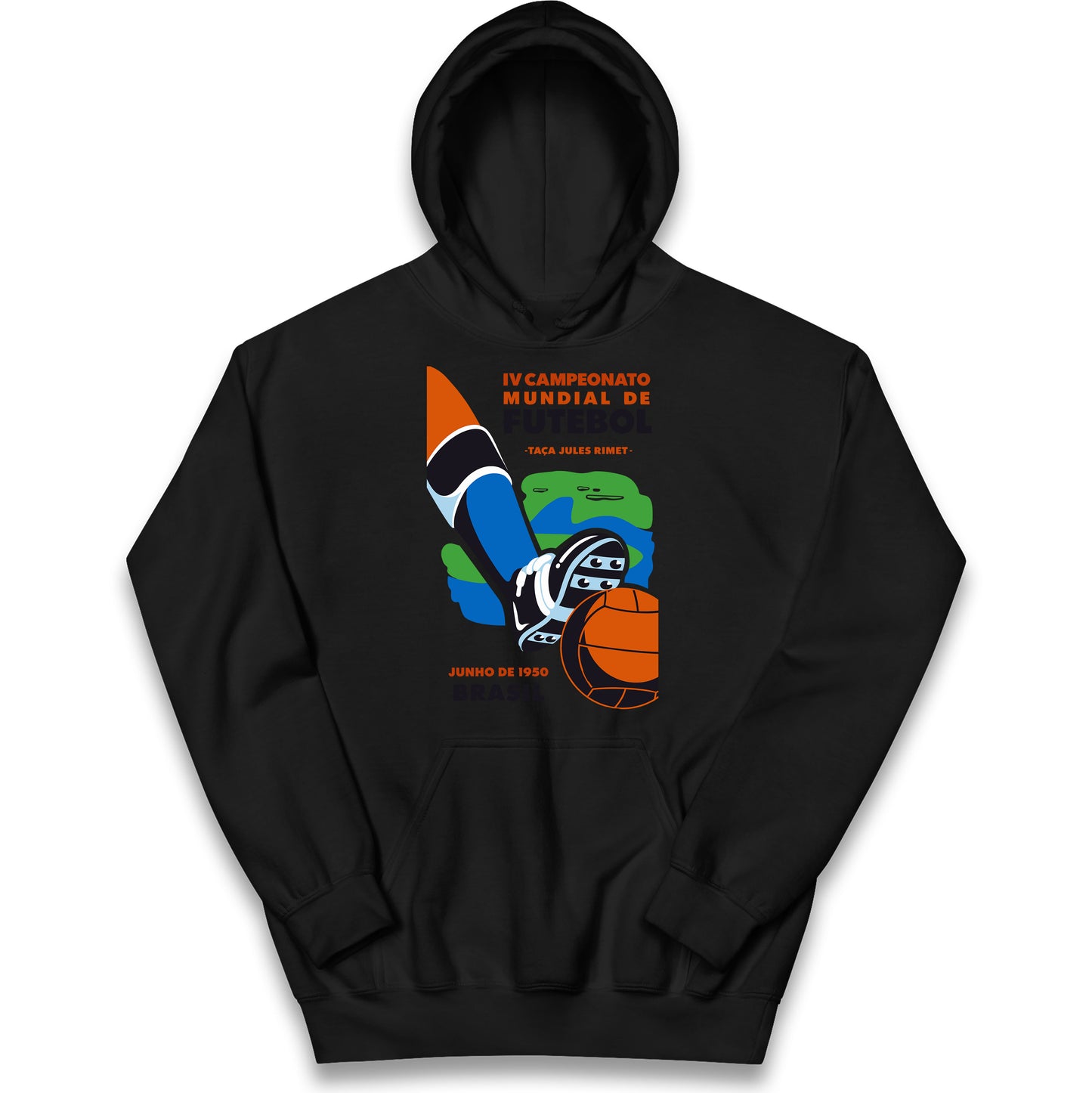 Brasil 1950 Retro World Cup Kids Hoodie