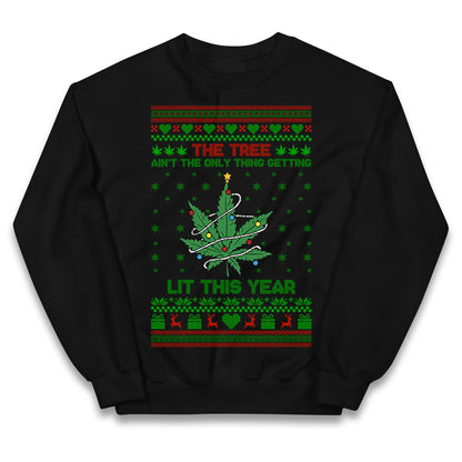 Cannabis Christmas Kids Jumper